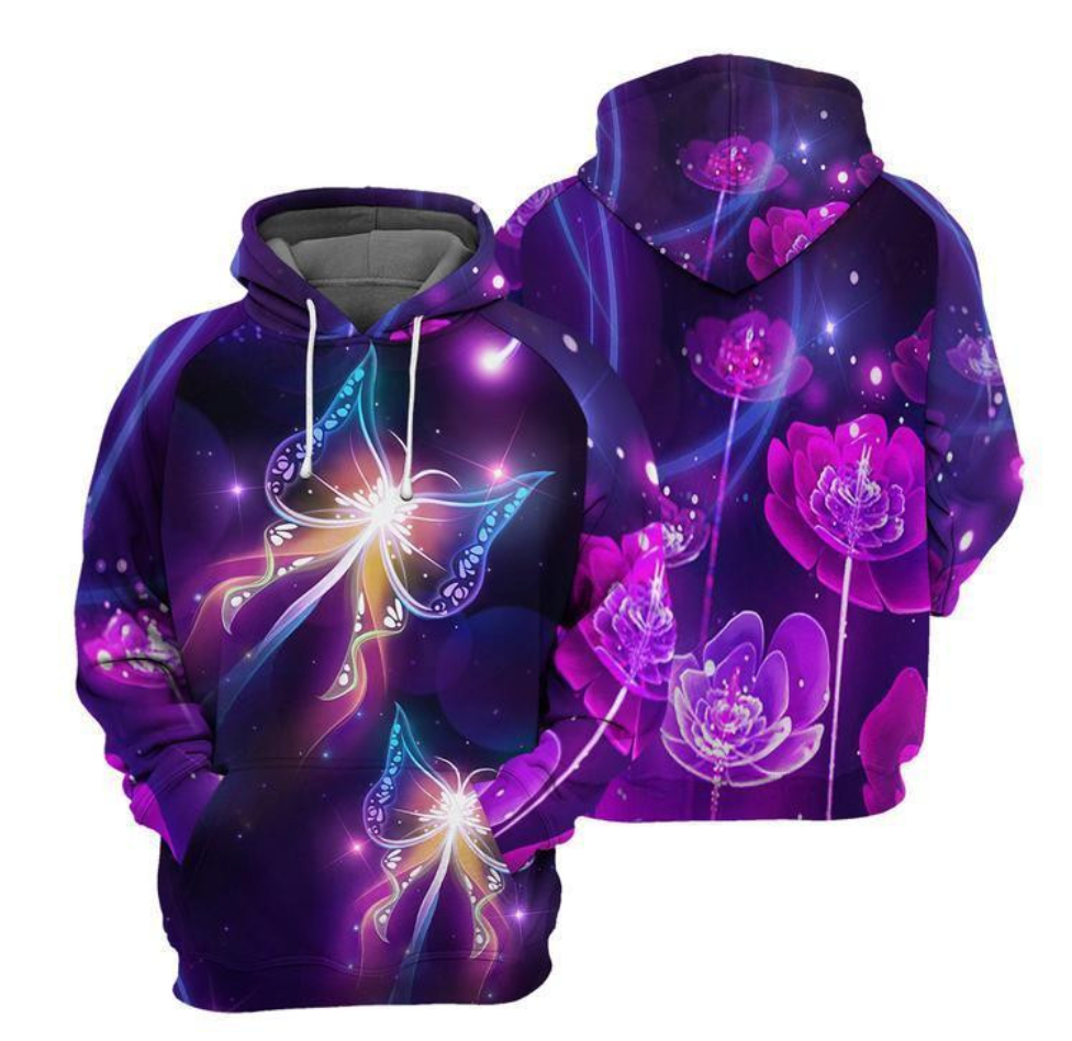 Butterfly Hoodie & Zip Hoodie 3d VH262