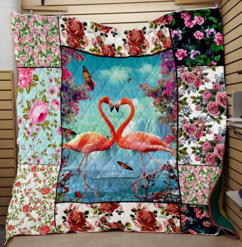 Flamingo Quilt Blanket 32