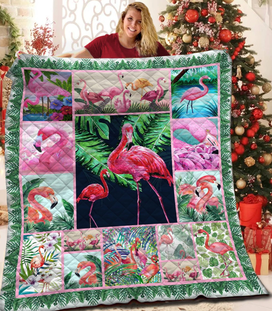 Flamingo Quilt Blanket 17